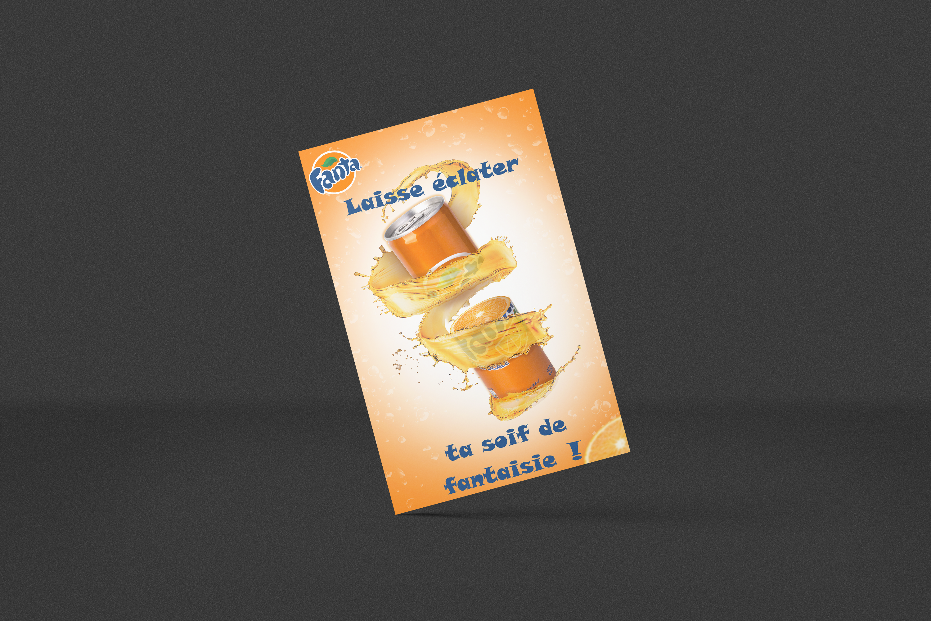 affiche de pub pour la marque Fanta