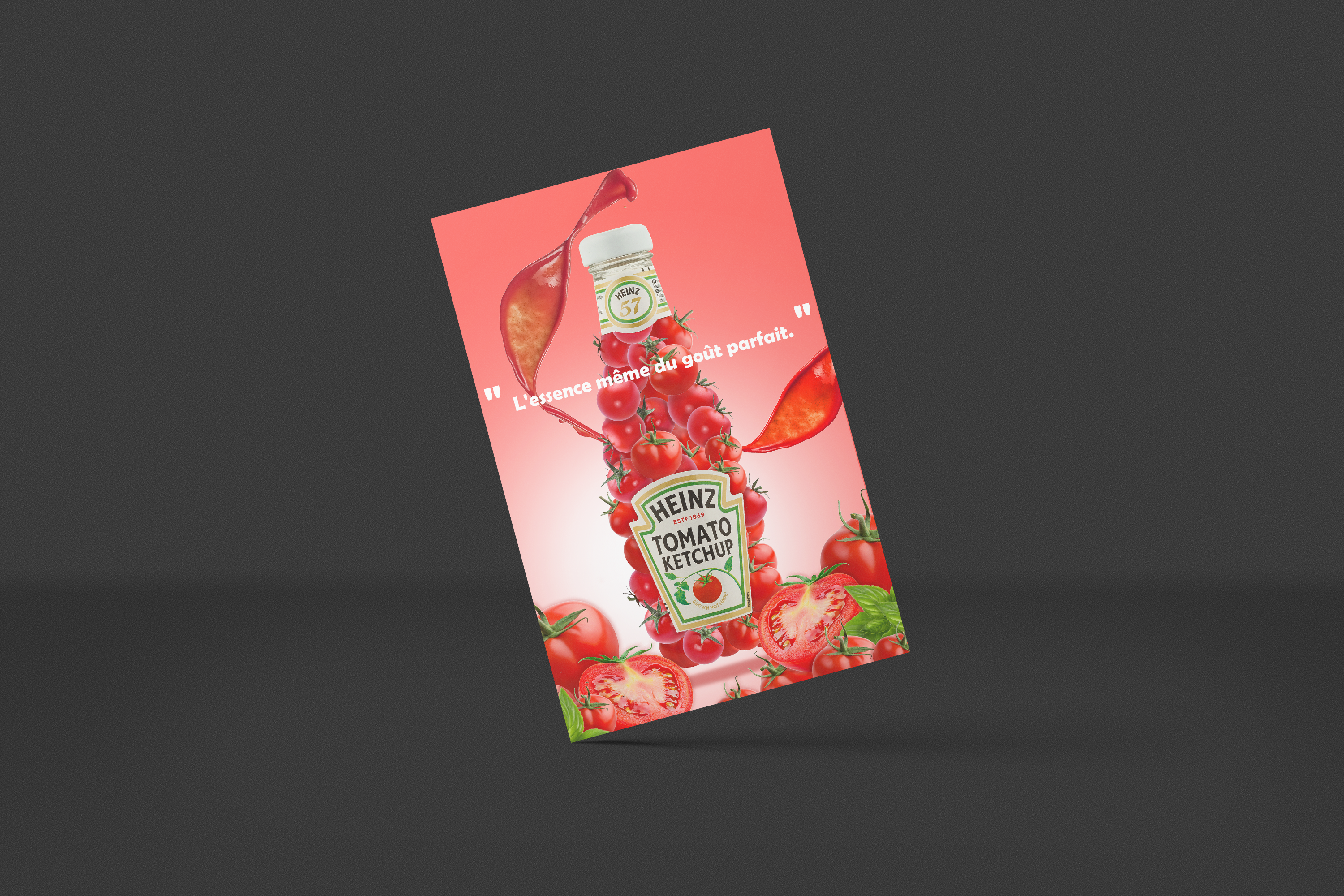 affiche de pub pour du Ketchup