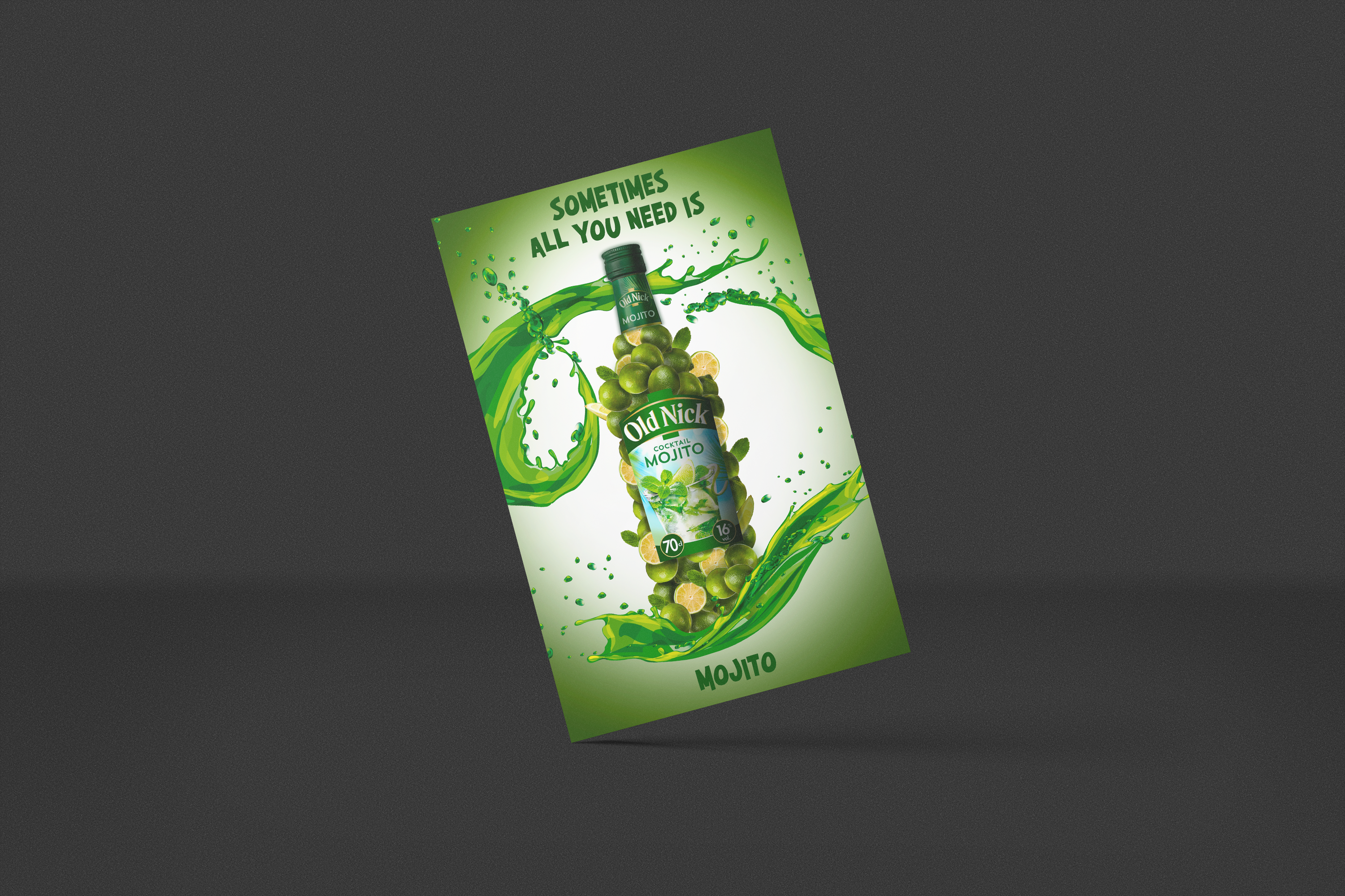 affiche de pub pour la marque Mojito