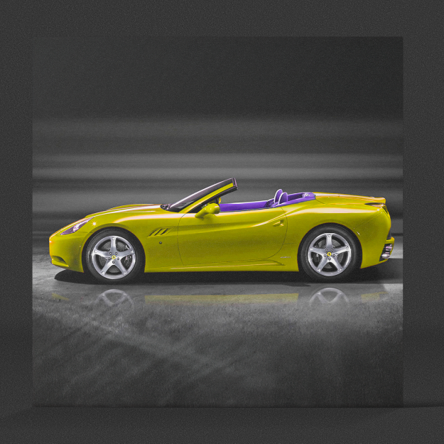 mockup photomontage avec une voiture changement de la couleur au coloris mélinadesign